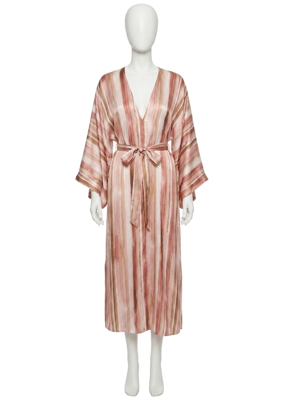 NEW CAMI NYC xanthe kaftan dress in painterly stripe